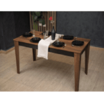 Dinning Table Brown/black 160 * 80 * 76 cm,FUART.13