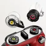 Easy assembly of accessories thanks to colour coding
