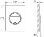 Grohe Nova Cosmopolitan Flush Wall ,37601GN0
