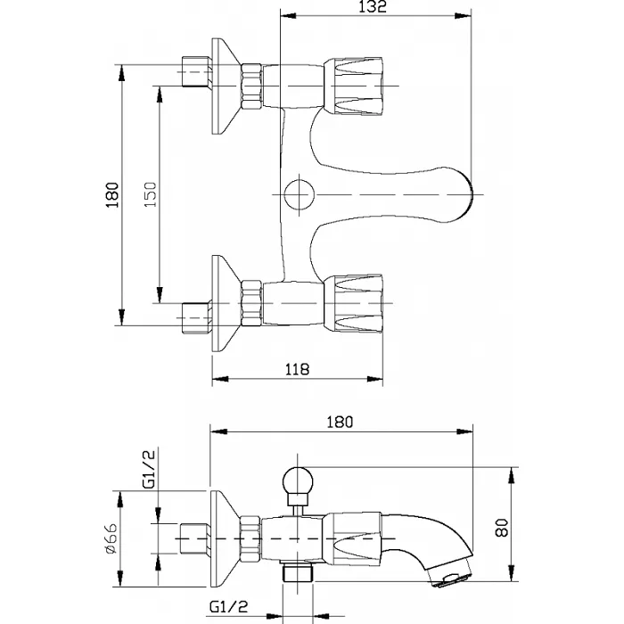 Sarrdesign Rewa Shower Mixer Chrome ,SD2013-1-CP,