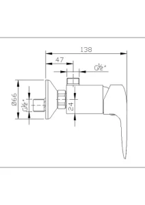 Sarrdesign Segura Bath Mixer SD1034 CP