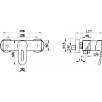 Sarrdesign Kolyma Single Lever Shower Mixer ,SD1063-CP