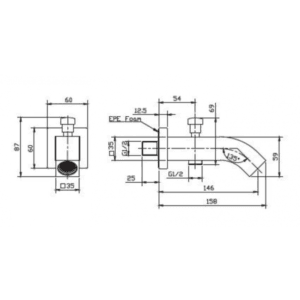 Sarrdesign Squre Adapter Outpu SD3207 BC