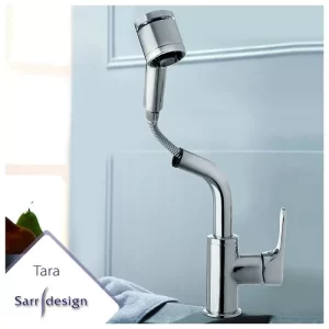 Sarrdesign Tara Kitchen Mixer With Extractable 2 Functions Hand SD1057 CP 1