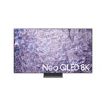 Samsung Smart TV Neo QLED 8K displaying vibrant visuals with a sleek design