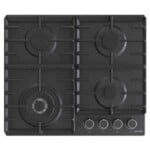 Gorenje Built In Gas Hob 60 cm 4 Burners Black Glass, GW642AB