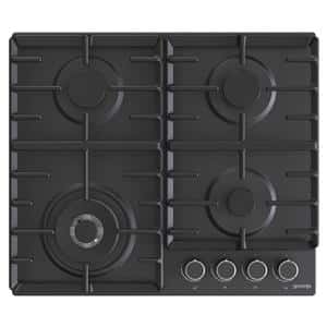 Gorenje Built In Gas Hob 60 cm 4 Burners Black Glass, GW642AB