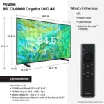Samsung 43 Inch 4K UHD Smart LED TV – 43CU8000