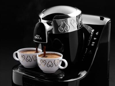 Okka Automatic Turkish Coffee Machine Black Chrome, OK002