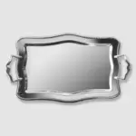 Nehir Zincir Mirror Finish Tea Tray 