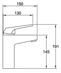 Value Novara Washbasin Single Lever Mixer VB1010