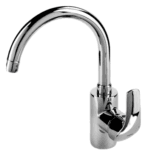 Value Napoli Basin Mixer With Swivel Spout, Chrome