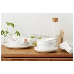 Ikea Oftast Plate White 25 cm – Elegant and Minimalist Design