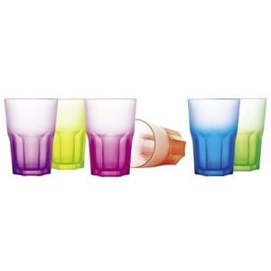 Luminarc Techno Colors mugs 400 ml 6 Pieces,J6199
