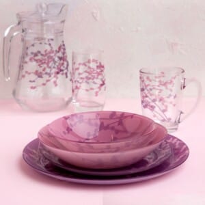 komplet obiadowy kashima purple simply 46 elementowy luminarc 33132 18