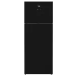 Beko Refrigerator 505 Liter NoFrost Digital Glass Black Color RDNE505E10ZGB