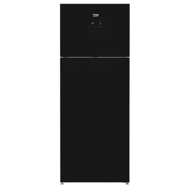 Beko Refrigerator 505 Liter NoFrost Digital Glass Black Color RDNE505E10ZGB
