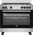 Beko Gas Cooker 5 Burners 90 cm Stainless GGR15115DXNE