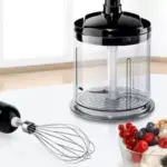 Chopper with ice crush function and whisk included