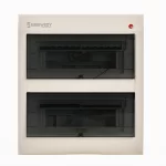 Distribution plastic panel with metal base 24 way