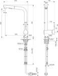 Ideal Standard Ceralook Countertop Mixer Tap with Swivel and Removable High Spout, BC178AA