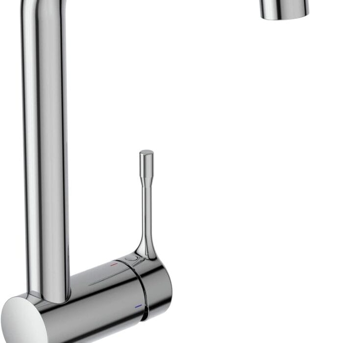 Ideal Standard Ceralook Countertop Mixer on sink, high spout chrome, BC176AA