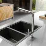 Ideal Standard Ceralook Countertop Mixer on sink, high spout chrome, BC176AA