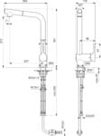 Ideal Standard Ceralook Countertop Mixer on sink, high spout chrome, BC176AA