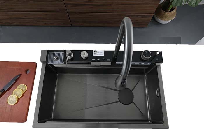 Wintle Smart Digital Kitchen Sink Stainless Steel 45x75cm