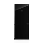 Sharp Fridge 558 L in sleek black finish, offering large capacity and advanced cooling technology.