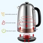 Sokany Electric Kettle With Temperature Meter 1.7 L, 2200W, Sk1031