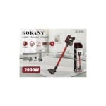 Sokany Rechargeable Vacuum Cleaner, 2000 Watts, Black and Red – SK-3391