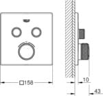 Grohe Smartcontrol Safety Mixer For Concealed Installation ,29124000