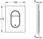 Grohe Arena Cosmopolitan Wall Plate ,37624GN0
