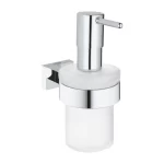 Grohe Essentials Cube Soap Dispenser With Holder Chrome ,40756001
