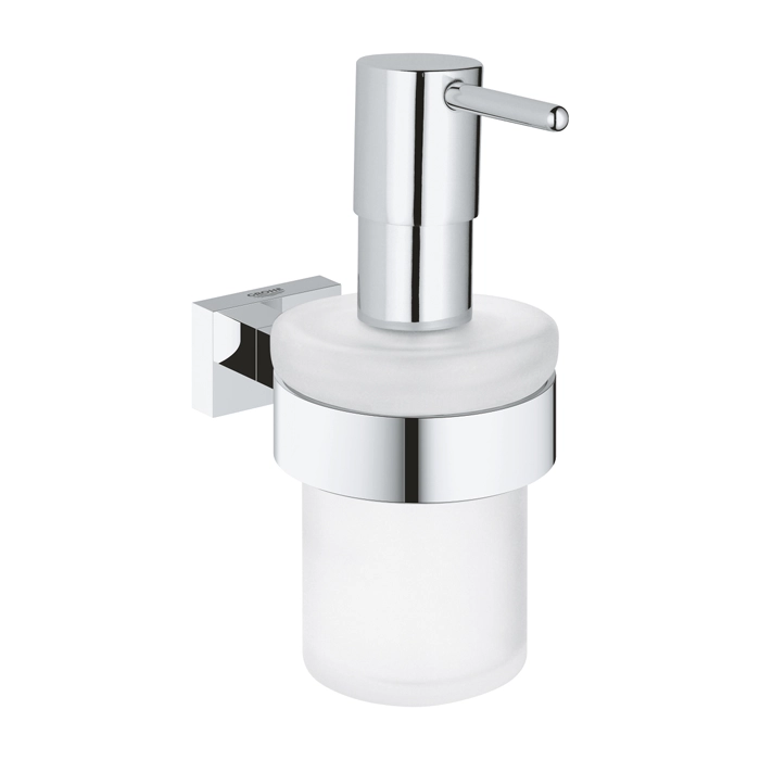 Grohe Essentials Cube Soap Dispenser With Holder Chrome ,40756001