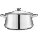 Zahran Stainless Steel Classic Stewpot Set with Glass Lid ,Classic-GL-S18,22,26