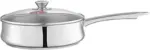 Zahran Stainless Steel Classic Saute Pan With Glass Lid ,22cm ,330031222