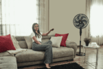 Tefal Silence Force Anti-Mosquito Repellent Stand Fan with Remote Control – 16 Inch, Black