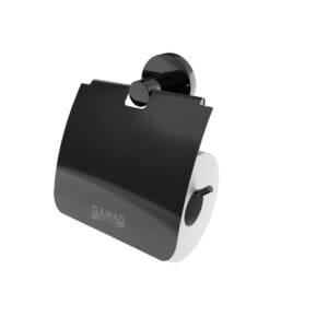 Gawad Toilet Roll Holder With Cover Black ,FIA-2003B