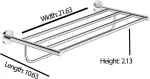 GROHE Essentials Multi Bath Towel Rack, 40800001