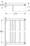 GROHE Essentials Multi Bath Towel Rack, 40800001