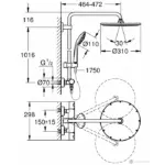 Grohe Euphoria System 310 Shower System ,26075AL0