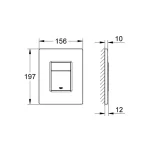 Grohe Skate Cosmopolitan Flush Plate ,38732GN0