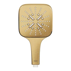 Grohe RainShower SmartActive 130 Cube Hand Shower 3 Sprays Gold Matt ,26582GN0