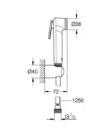 Grohe Tempesta-F Trigger Wall Holder Matt Gold ,27513GN1