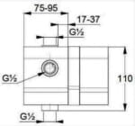 Kludi Rak Concealed single lever bath and shower mixer pre-installation set ,RAK-38636