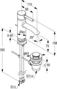 Kludi Rak Prime single lever basin mixer ,RAK-12000