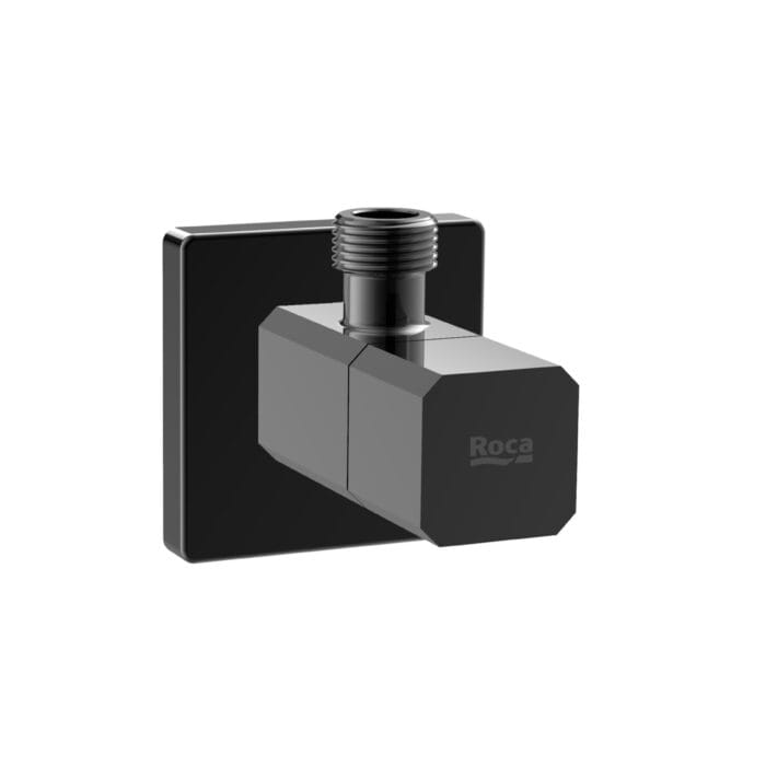 Roca Ceramic Angle Valve Glossy Black ,A5251679CN