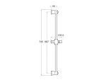 Roca Classic Shower Rail 700mm ,A5B3450C00
